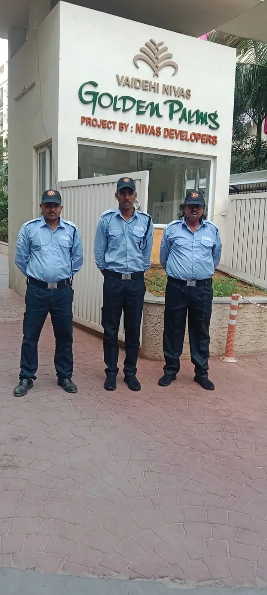 DBR security team at the entrance of a gated community